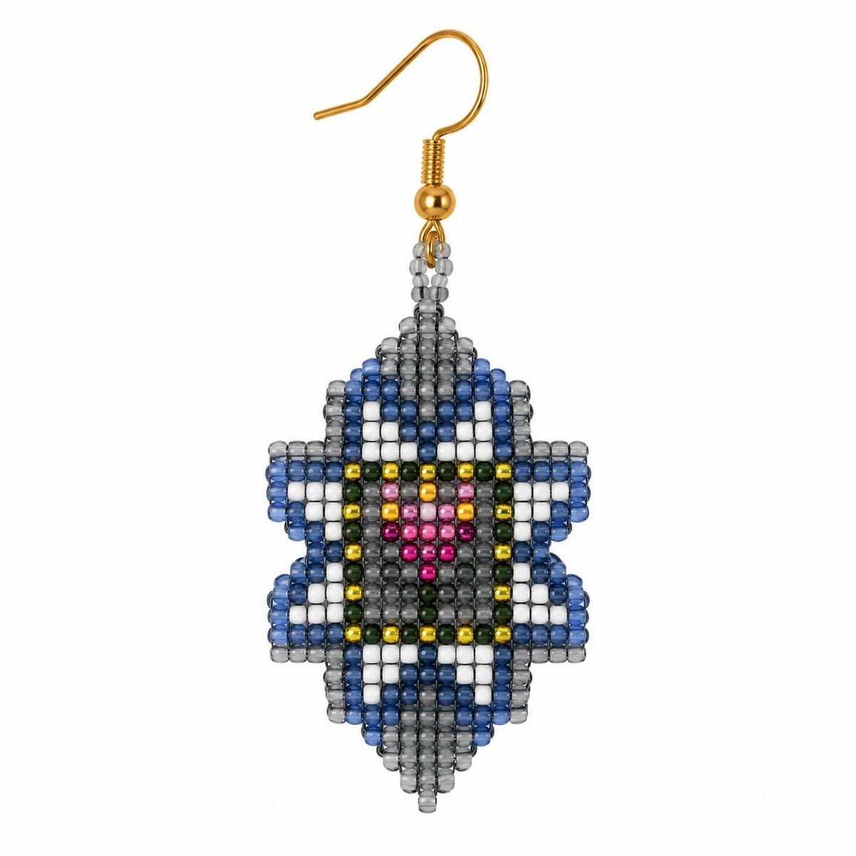 Botanical Bloom Beaded Earring (LANE11938)