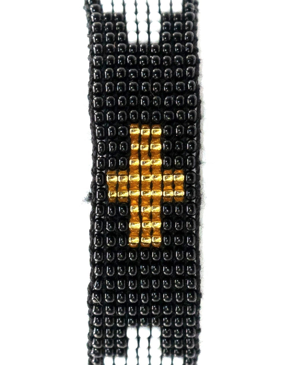 Black, White, and Gold Crosses Necklace