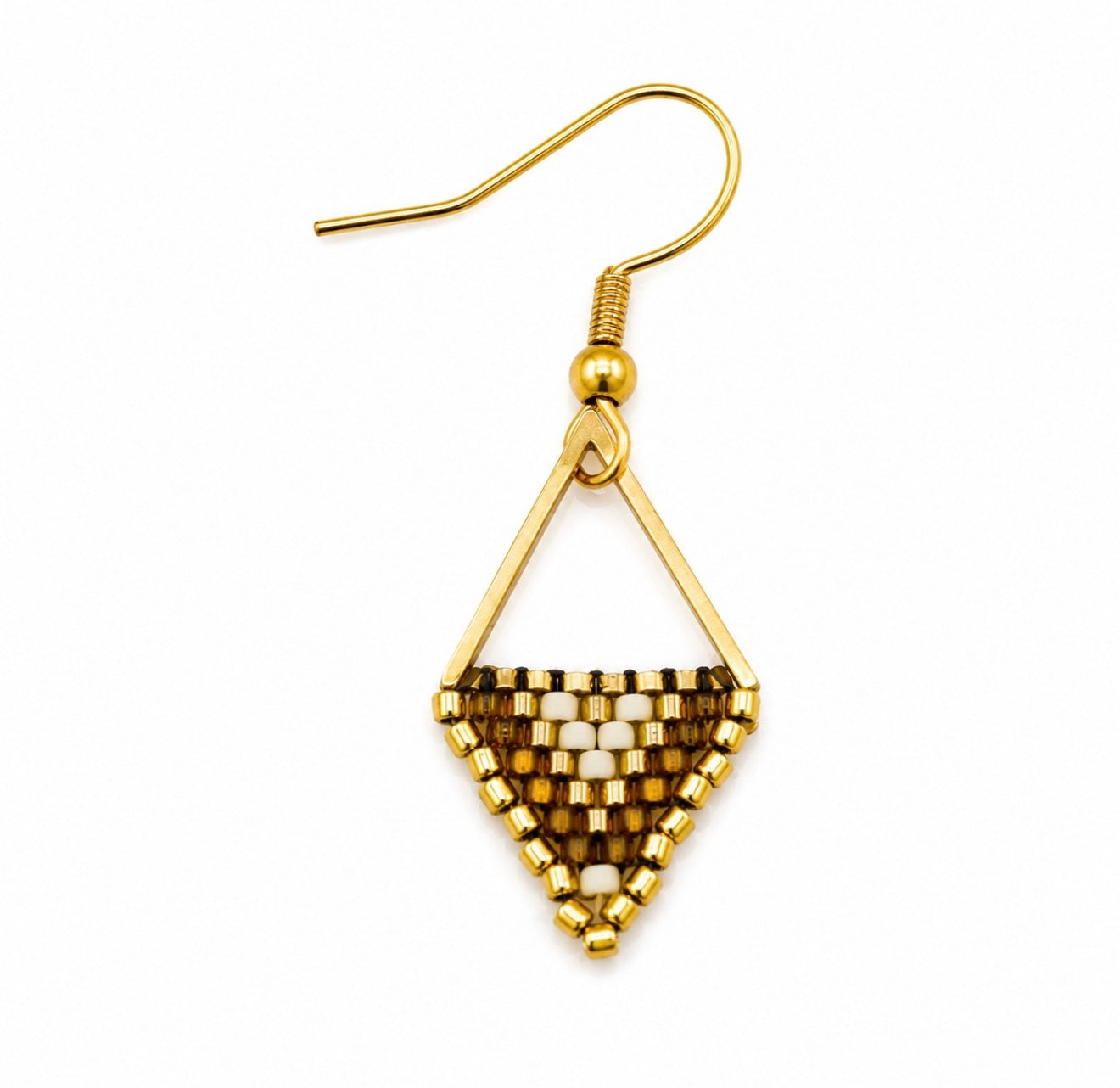 Kalahari Triangle Beaded Earring (LANE11884)
