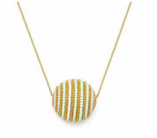 Mint Beaded Orb Necklace