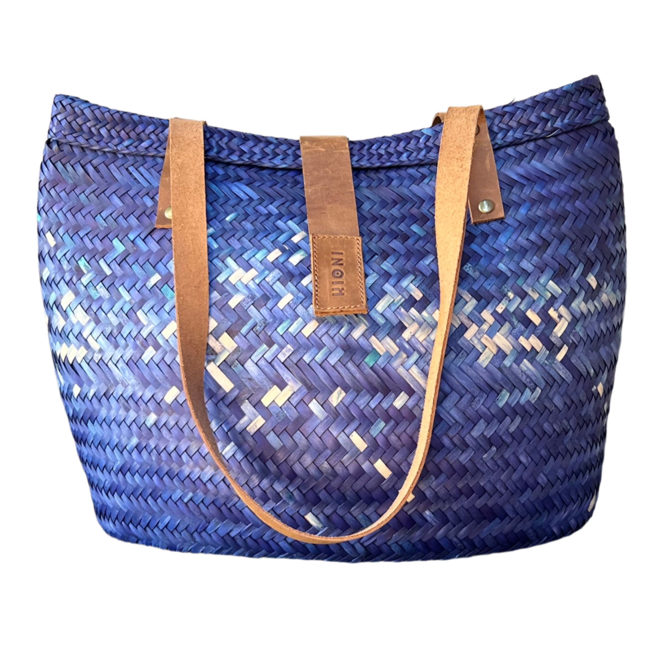 Faded Blue and Neutral Handbag