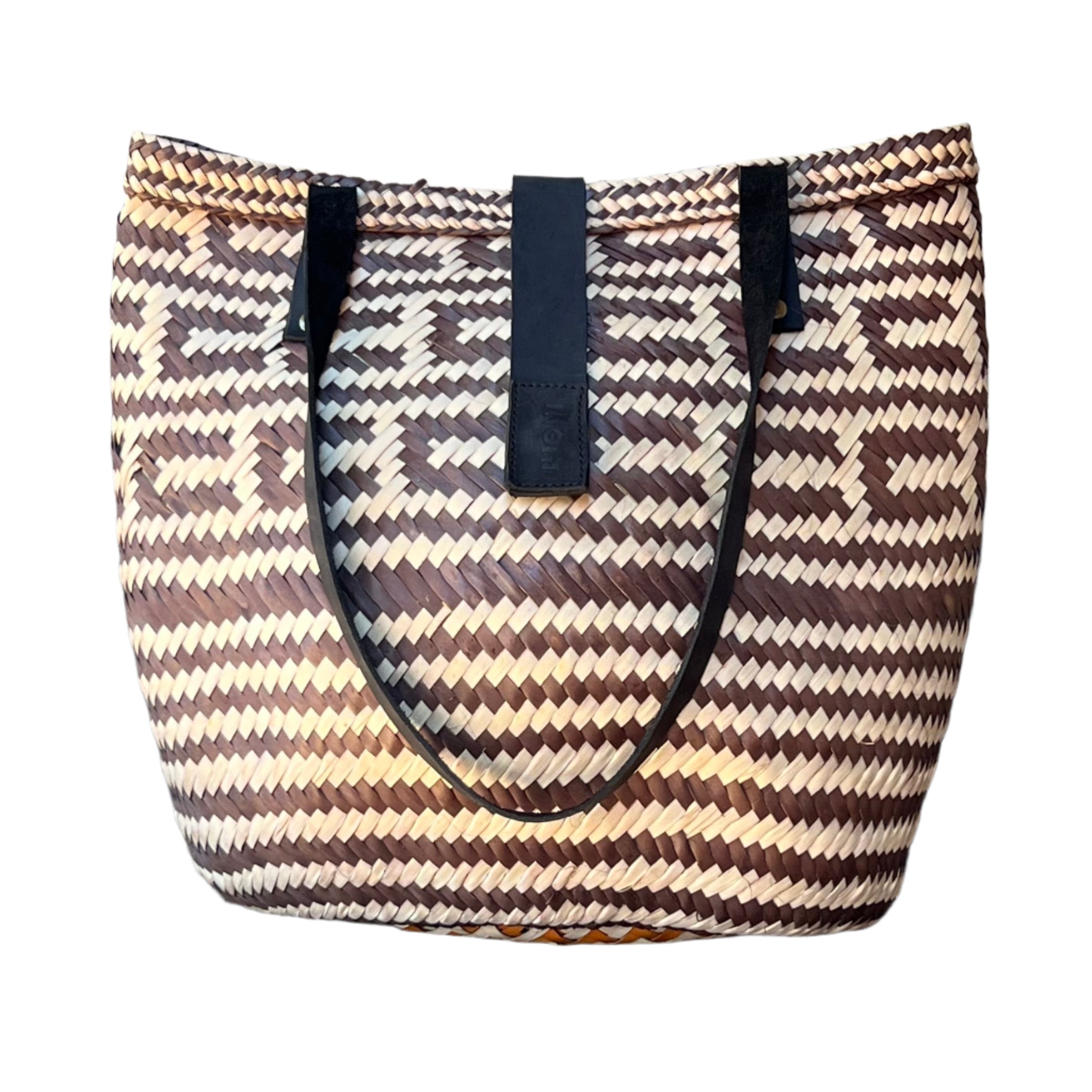 Brown and Neutral Pattern Handbag