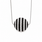 Banded Beaded Orb Necklace