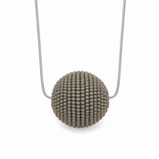 Slate Beaded Orb Necklace