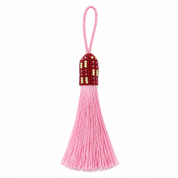 Blush Earth Beaded Tassel (TAS010)