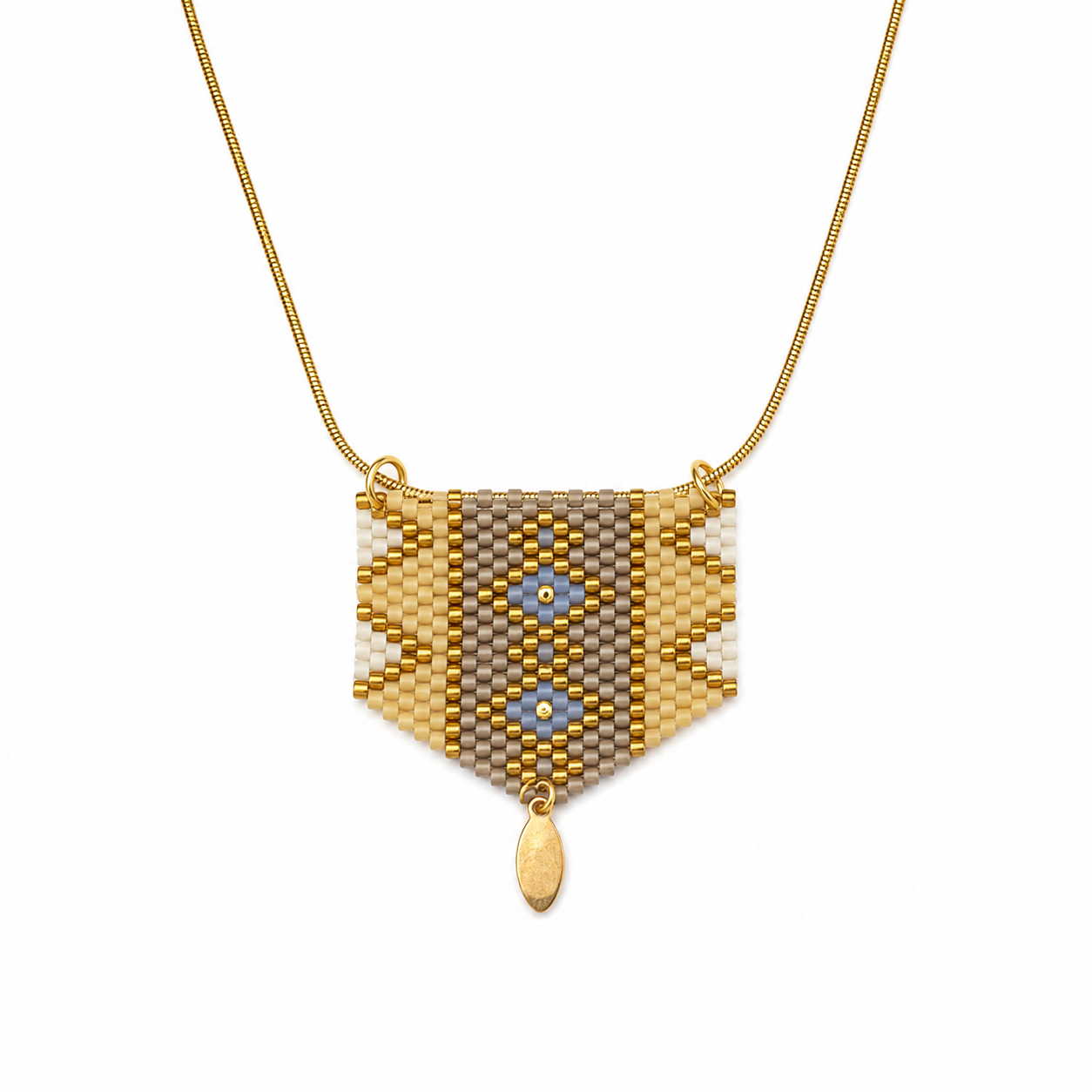 Sky Beaded Necklace (LAN12134)
