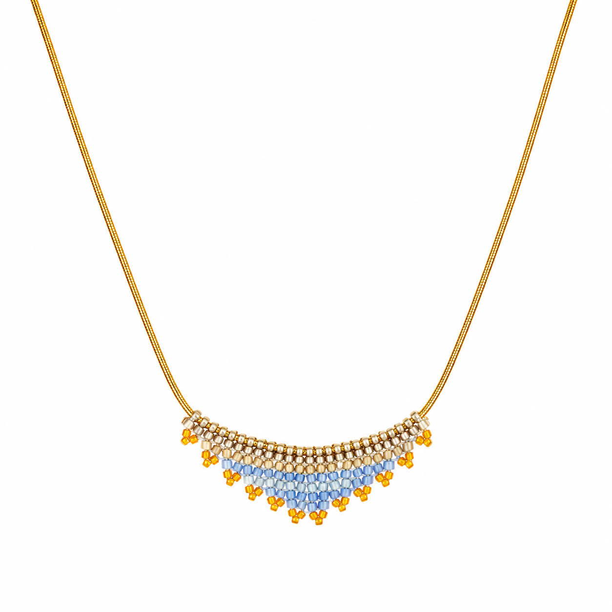 Sky Beaded Necklace (LAN12124)