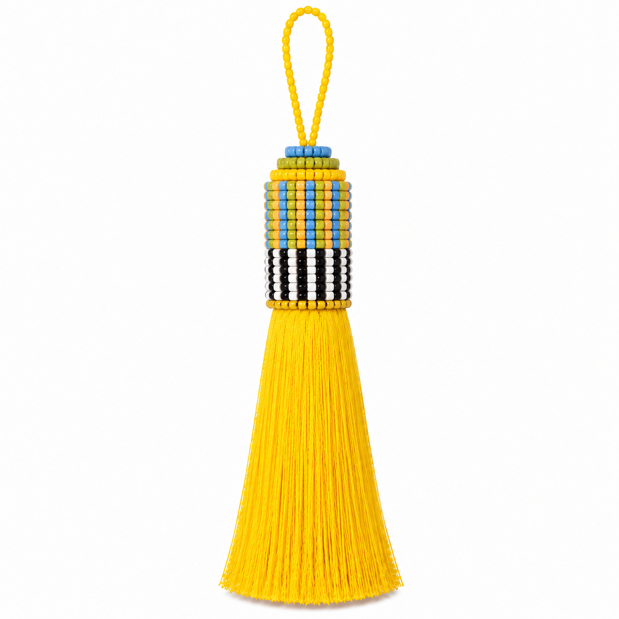 Canary Beaded Tassel