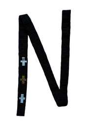 Black, White, and Gold Crosses Necklace