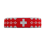 Switzerland Flag with Patterns Bracelet (LANB12623)