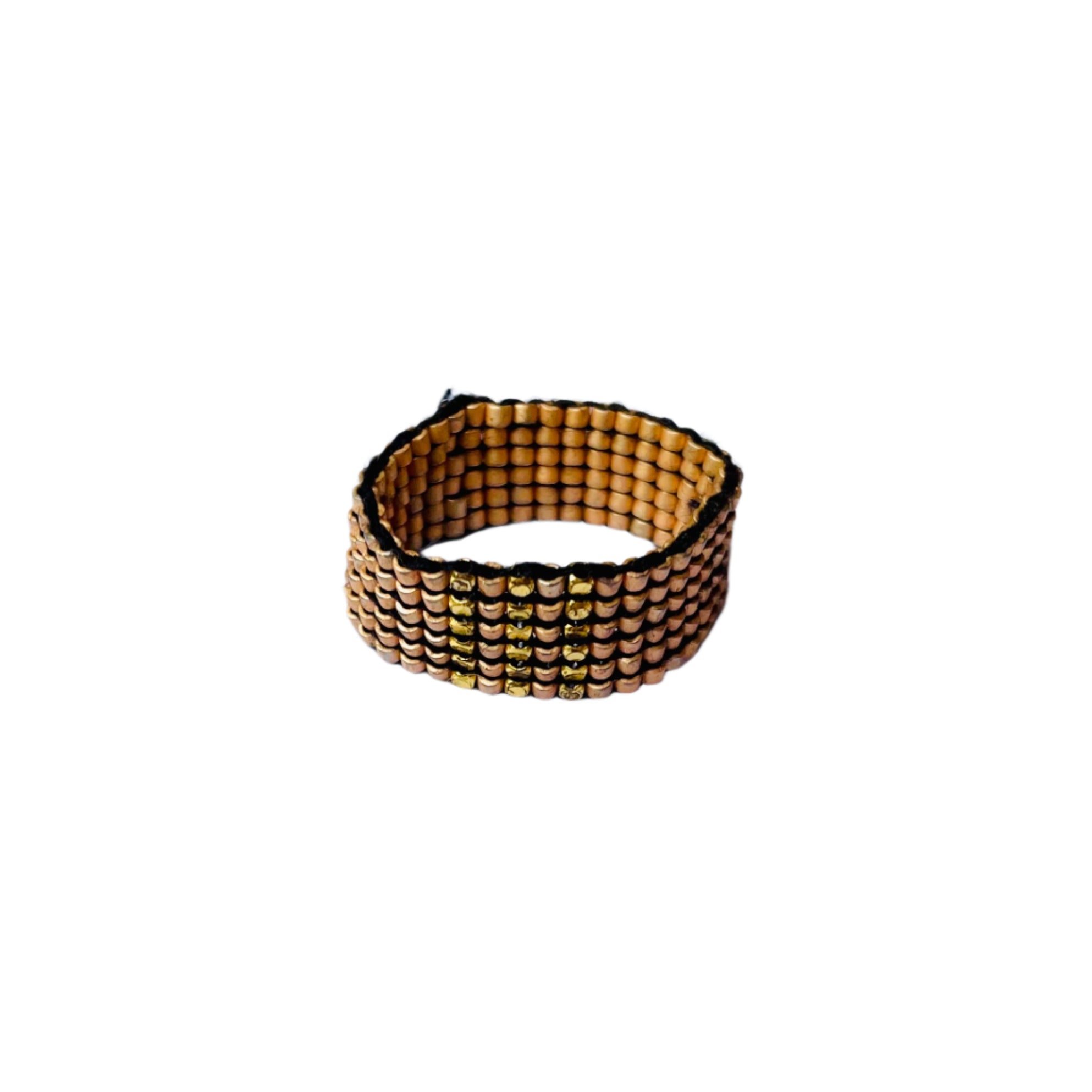Neutral Three Stripes Gold-Plated Ring (RIN12095)