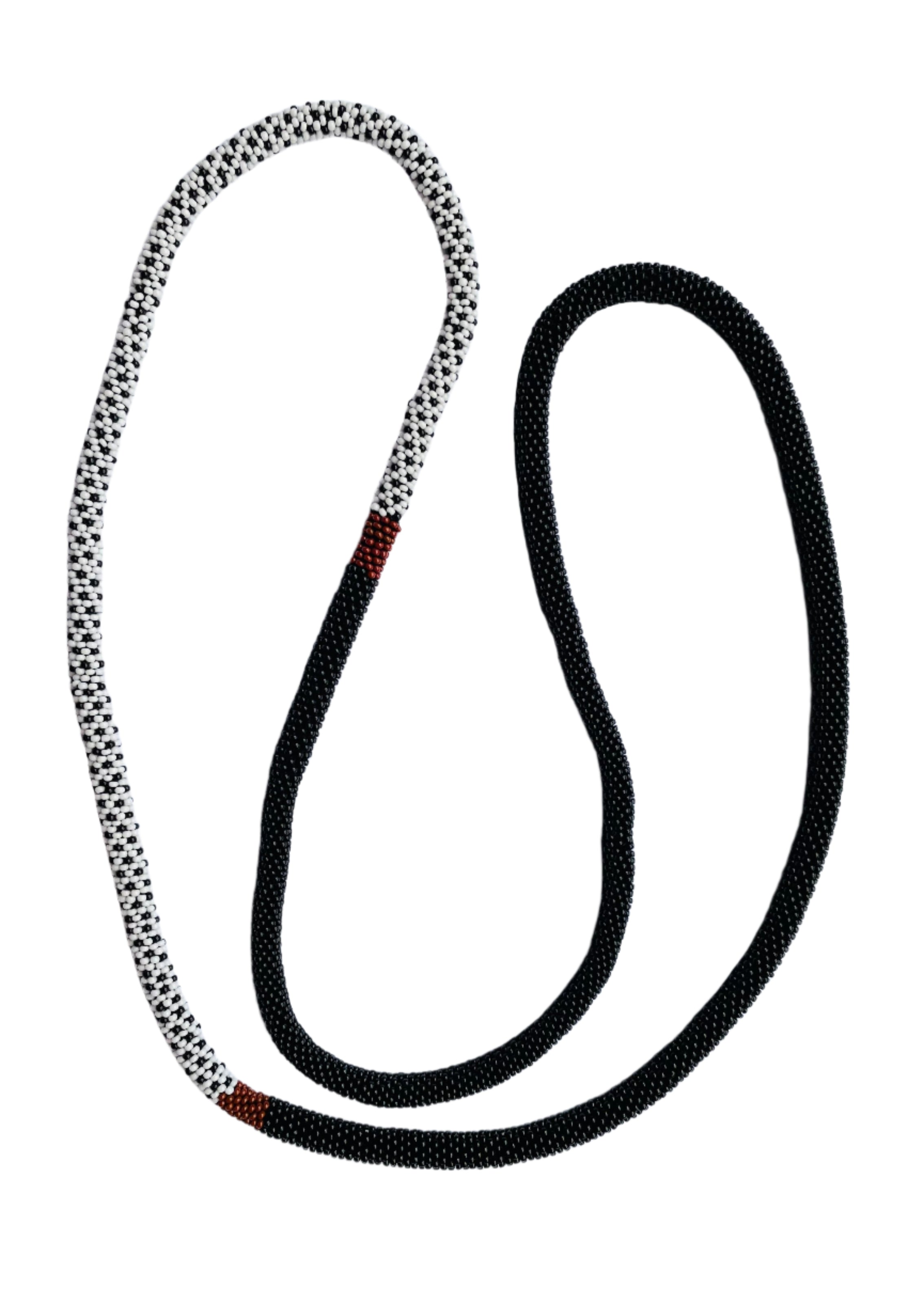 Crocheted African Dots Necklace