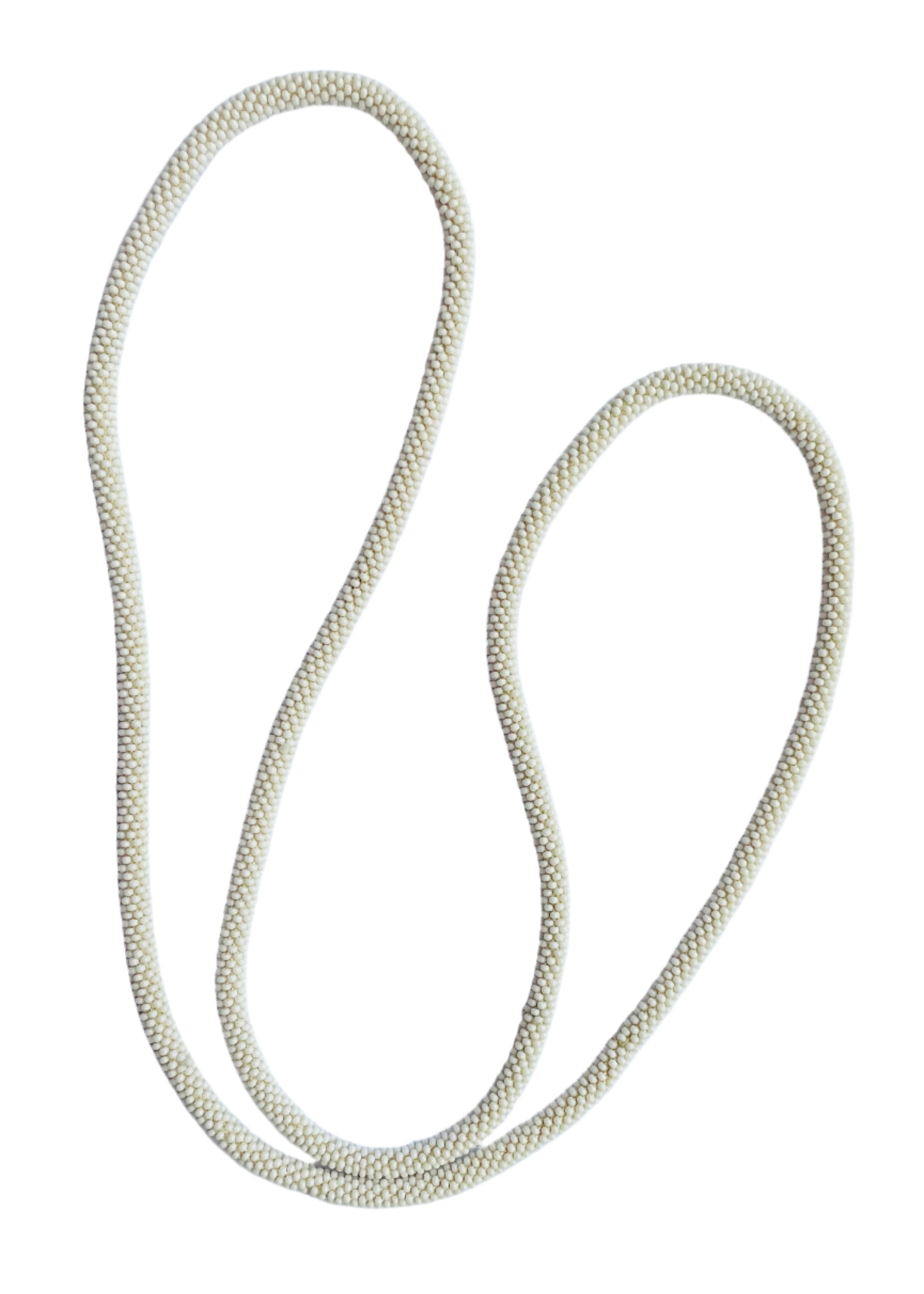 Crocheted White Necklace