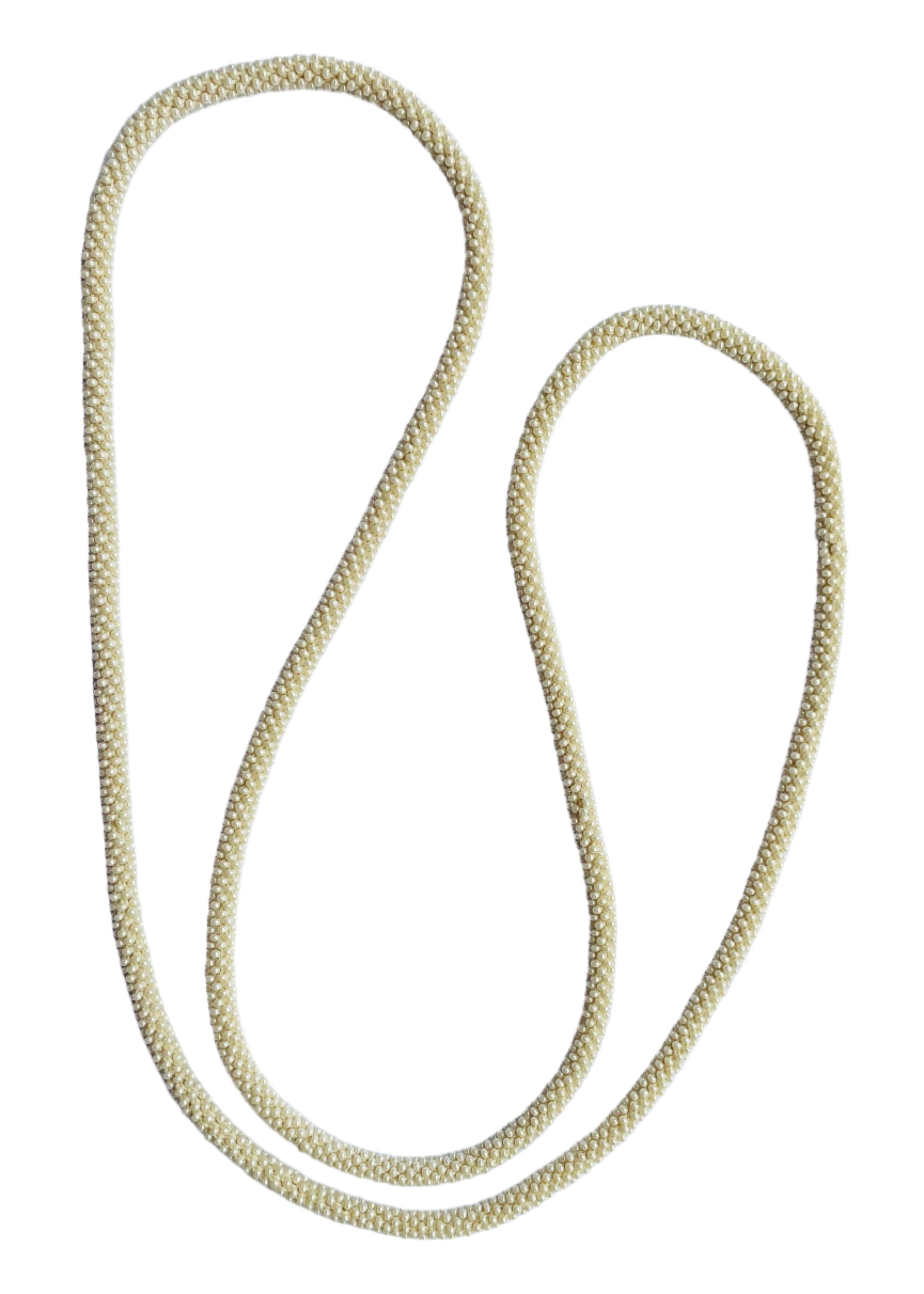 Crocheted Cream Necklace