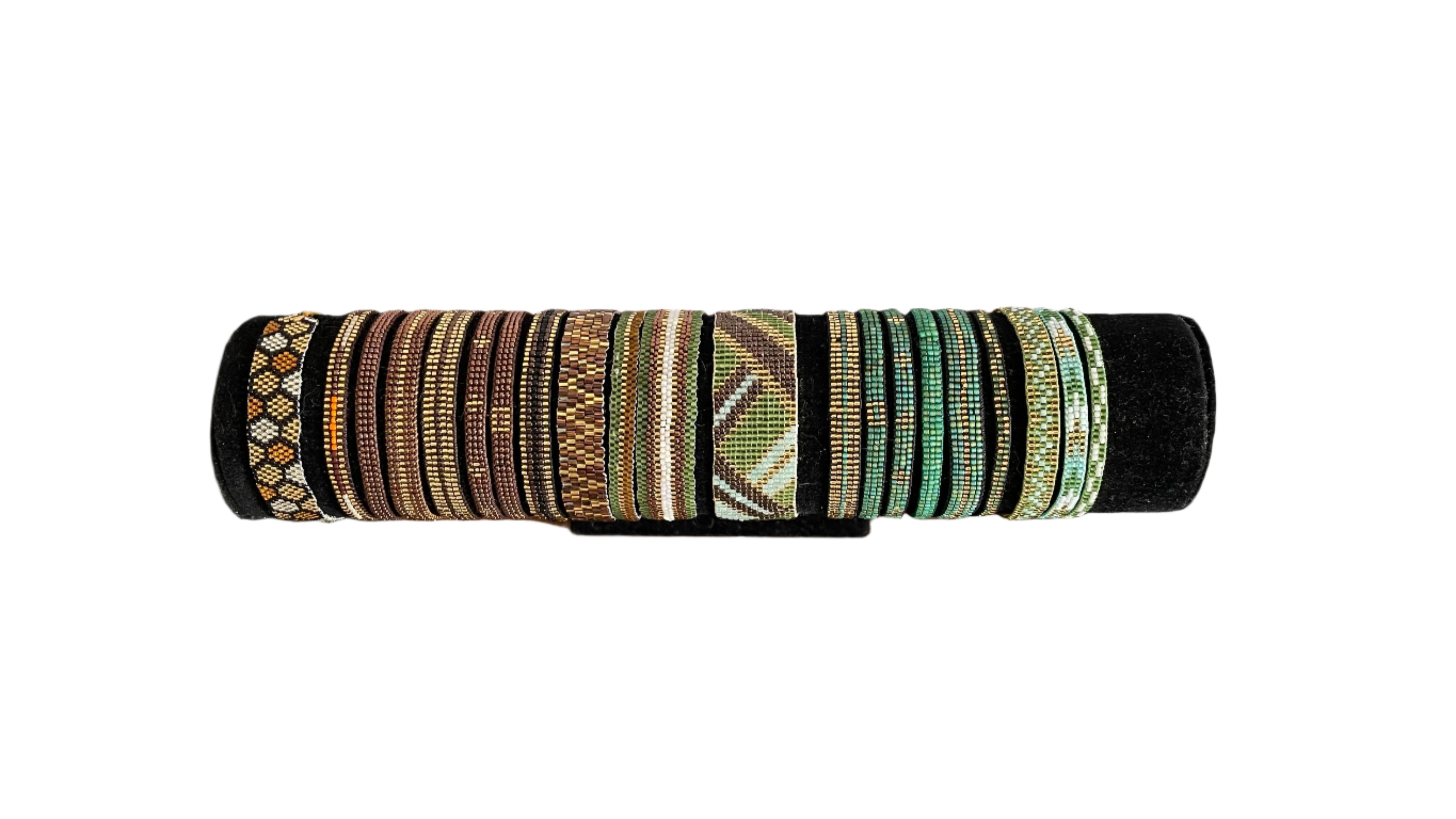 Single-Tier Velvet Bracelet Stand (Black)