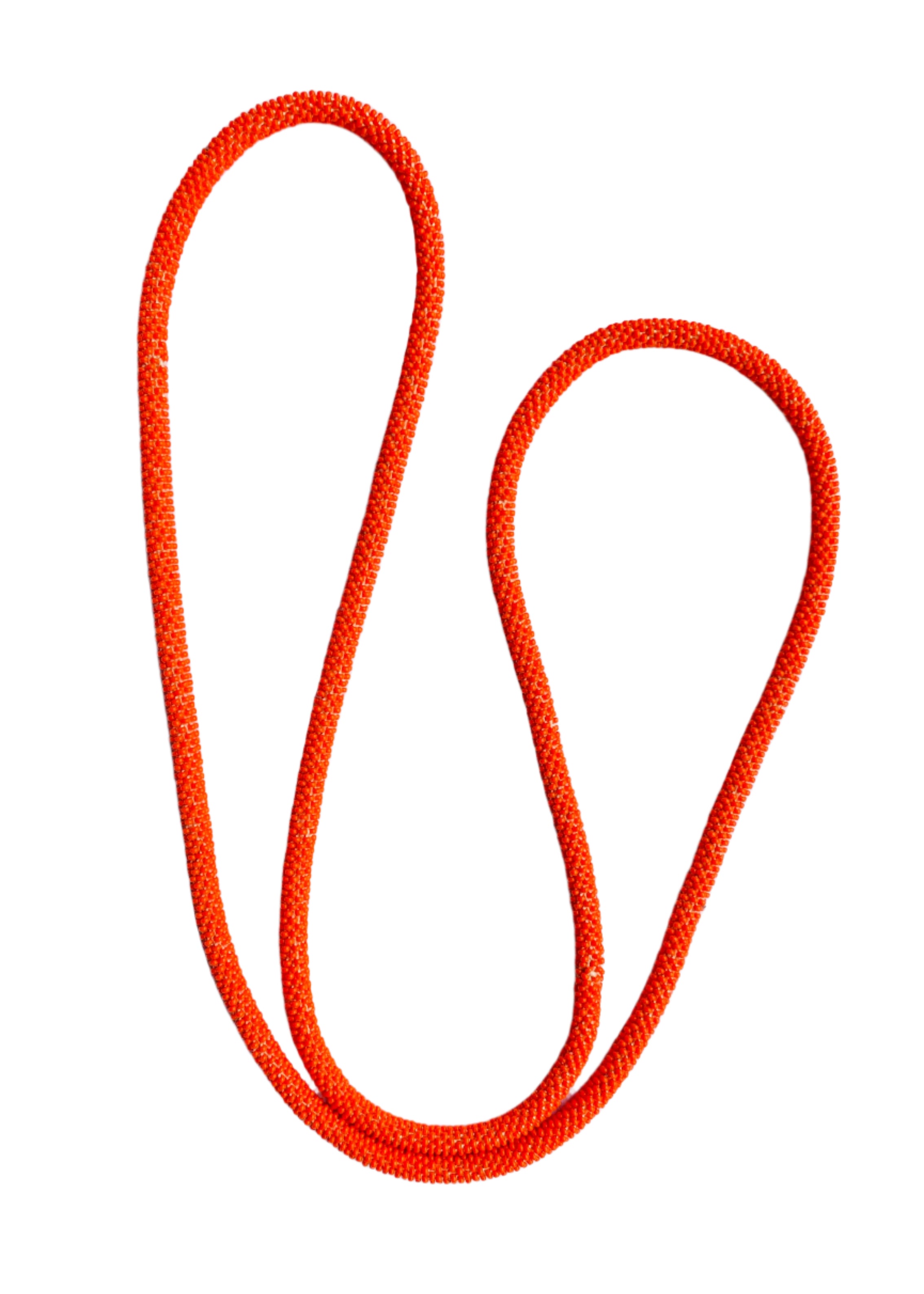 Crocheted Orange Necklace