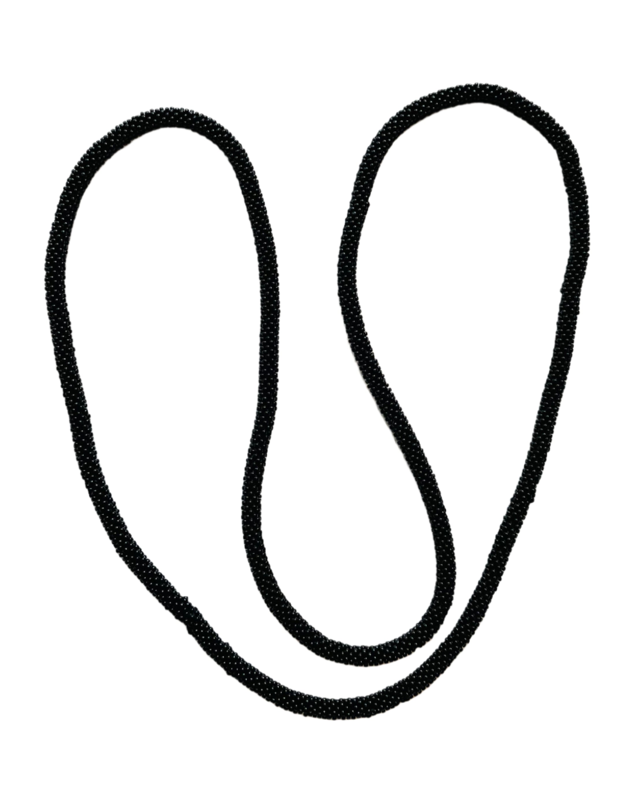 Crocheted Black Necklace