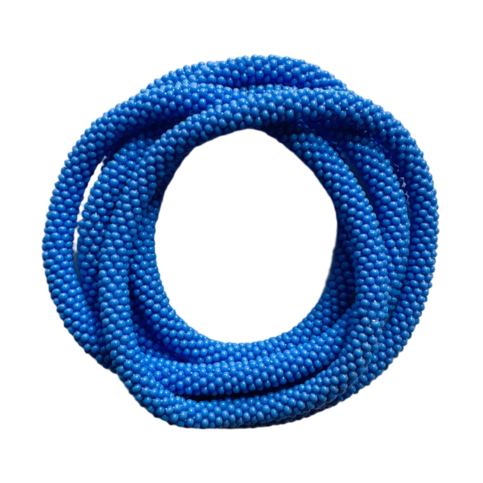 Crocheted Blue Necklace