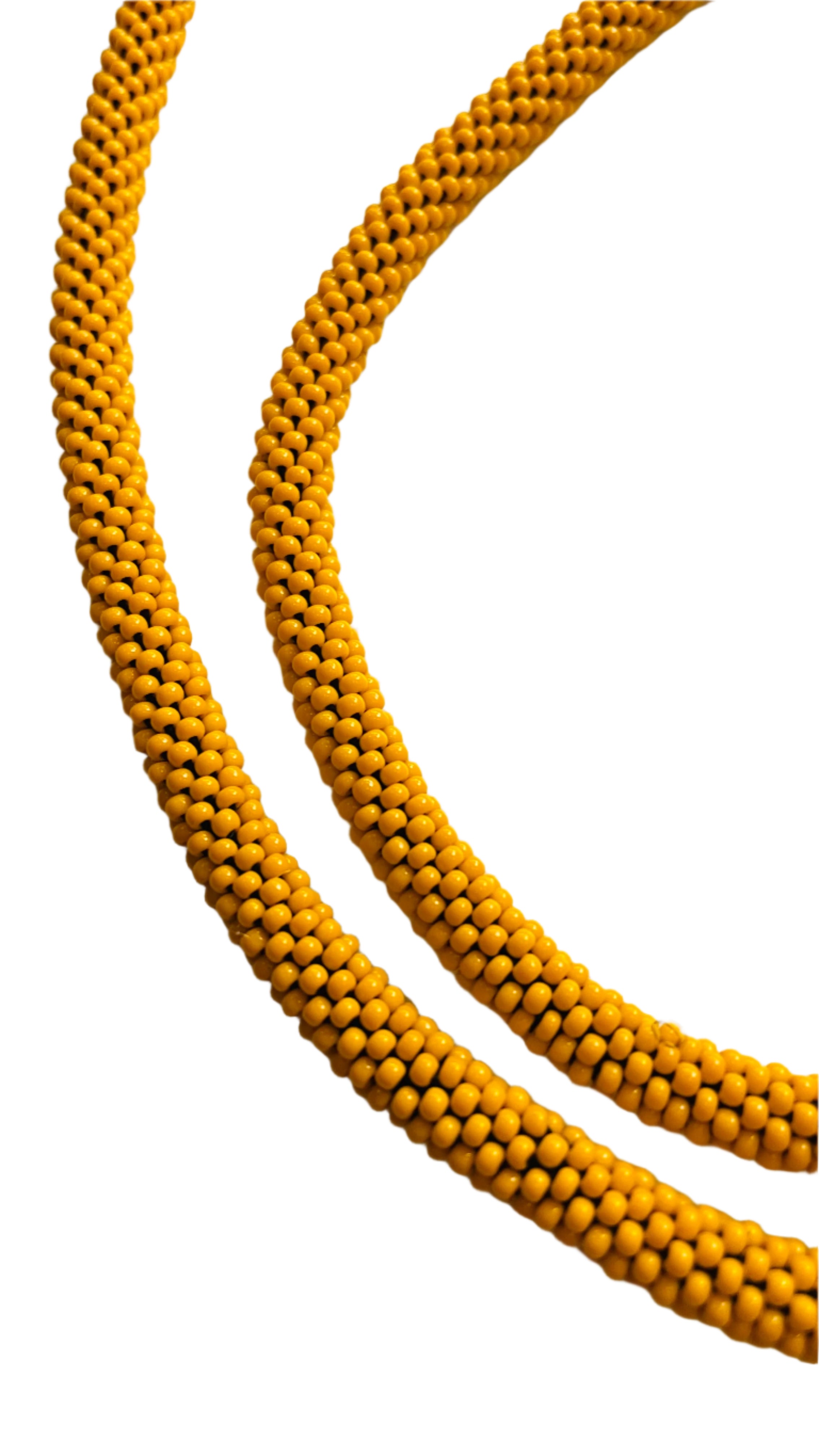 Crocheted Bright Orange Necklace