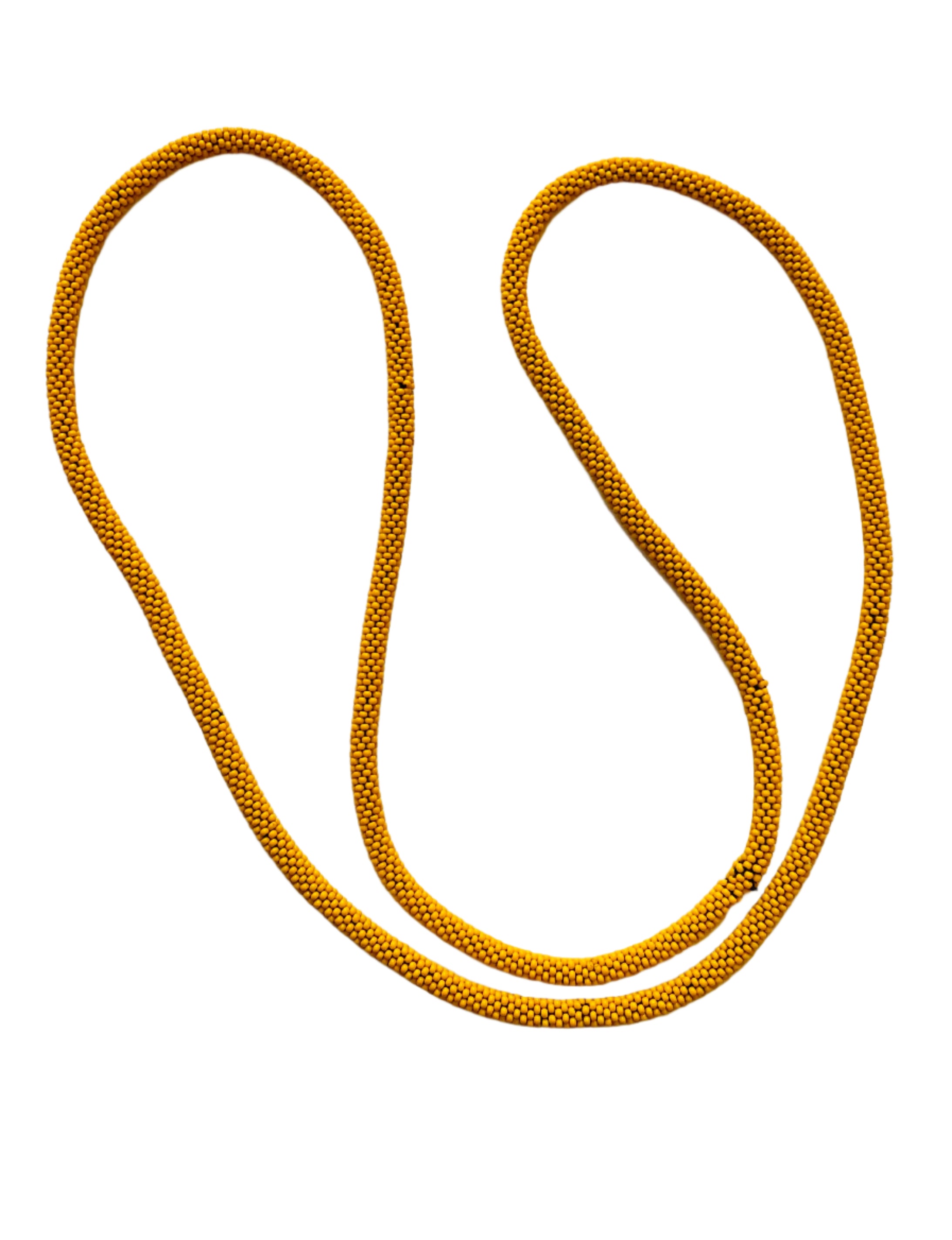 Crocheted Bright Orange Necklace