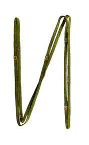 Light Green with Gold-Plated Block Necklace (LAN12100)