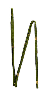 Light Green with Gold-Plated Block Necklace (LAN12100)