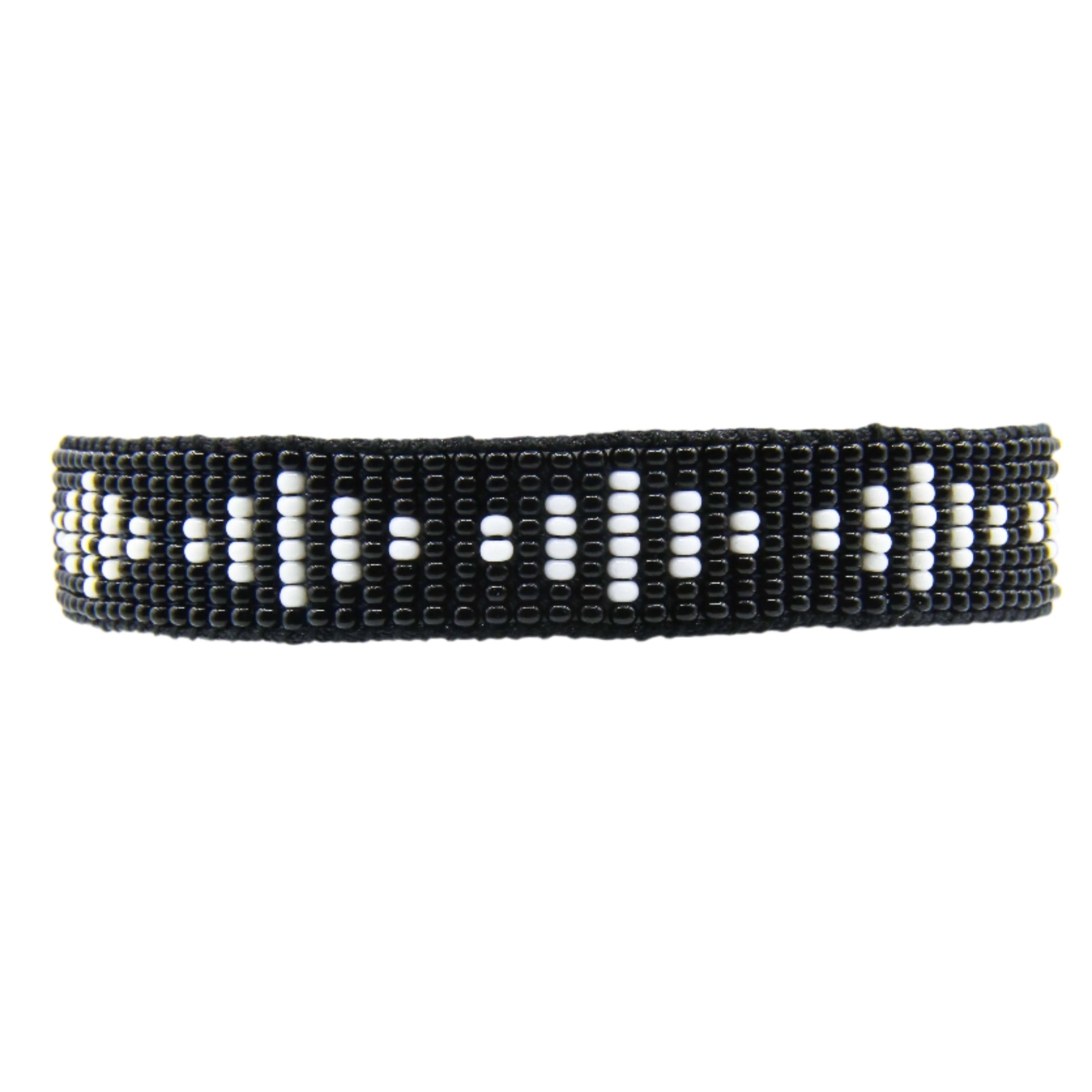 Black with White Sika Bracelet (LANB11314)