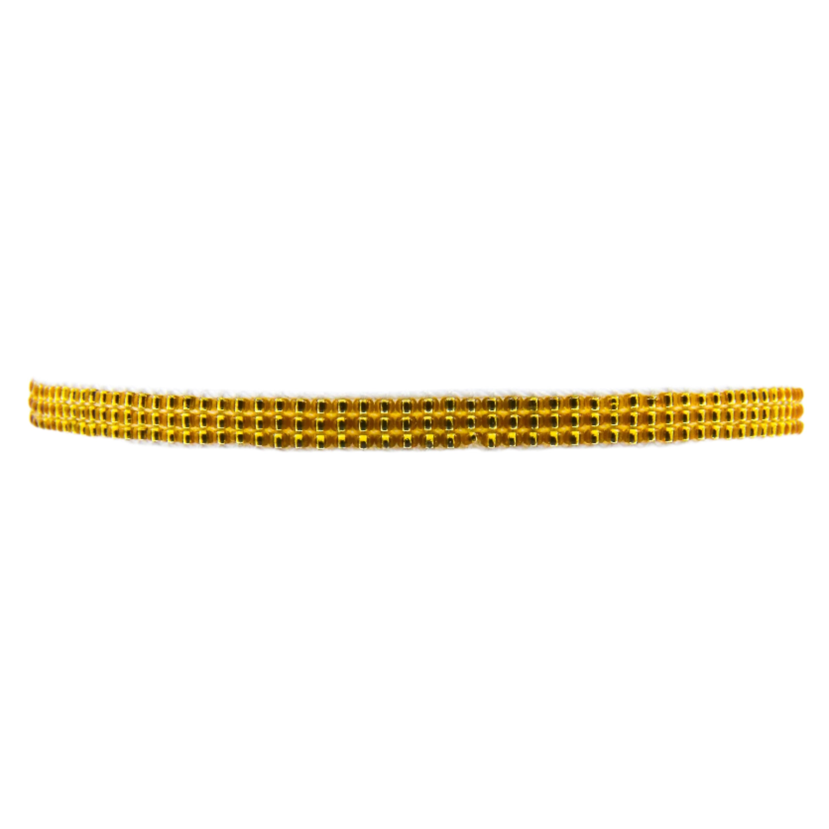 Gold 3 Line Bracelet (LANB11613)