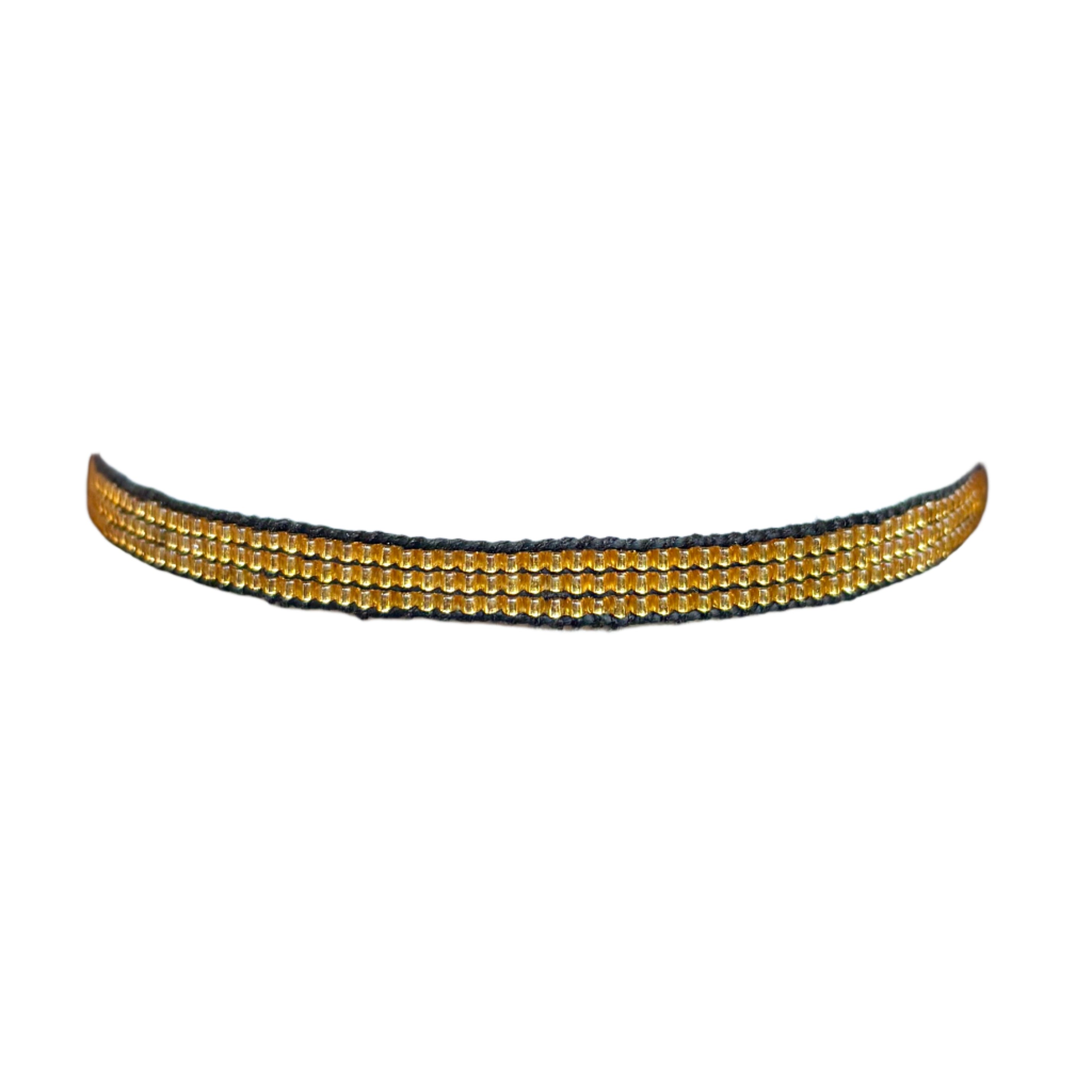Gold 3 Line Bracelet (LANB11613)