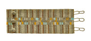 Metallic Grey and Orange Blocks
