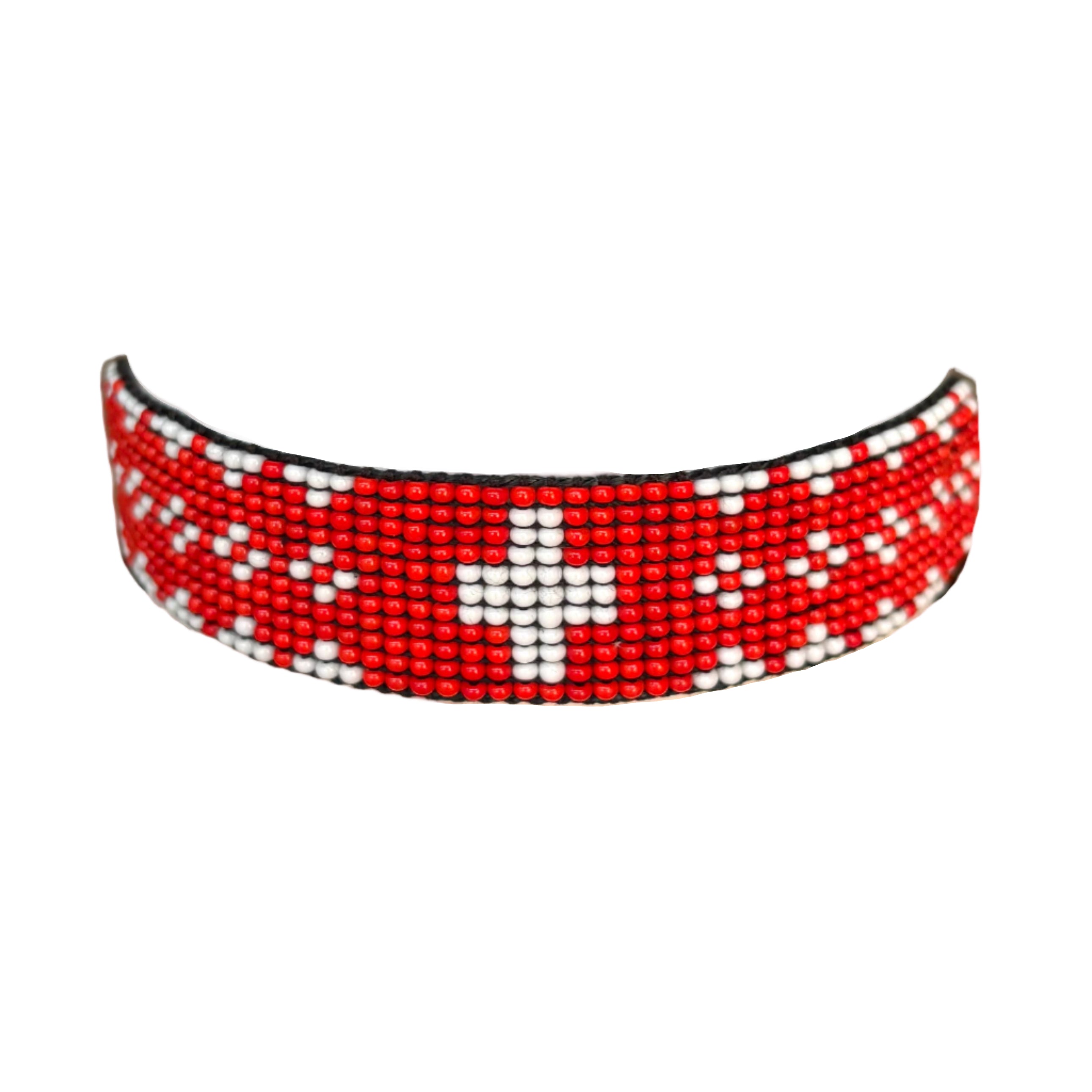 Switzerland Flag with Patterns Bracelet (LANB12623)
