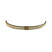 Cream with Gold-Plated Block Bracelet (LANB12665)