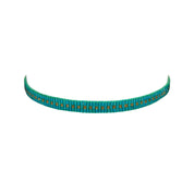 Miyuki Sparkle Teal with Gold Dotted Line Bracelet (LANB12701)