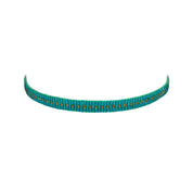 Teal with Gold Dotted Line