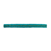 Miyuki Sparkle Teal with Gold Dotted Line Bracelet (LANB12701)
