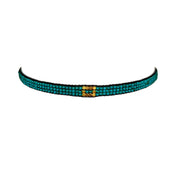 Teal with Gold-Plated Block Bracelet (LANB12753)
