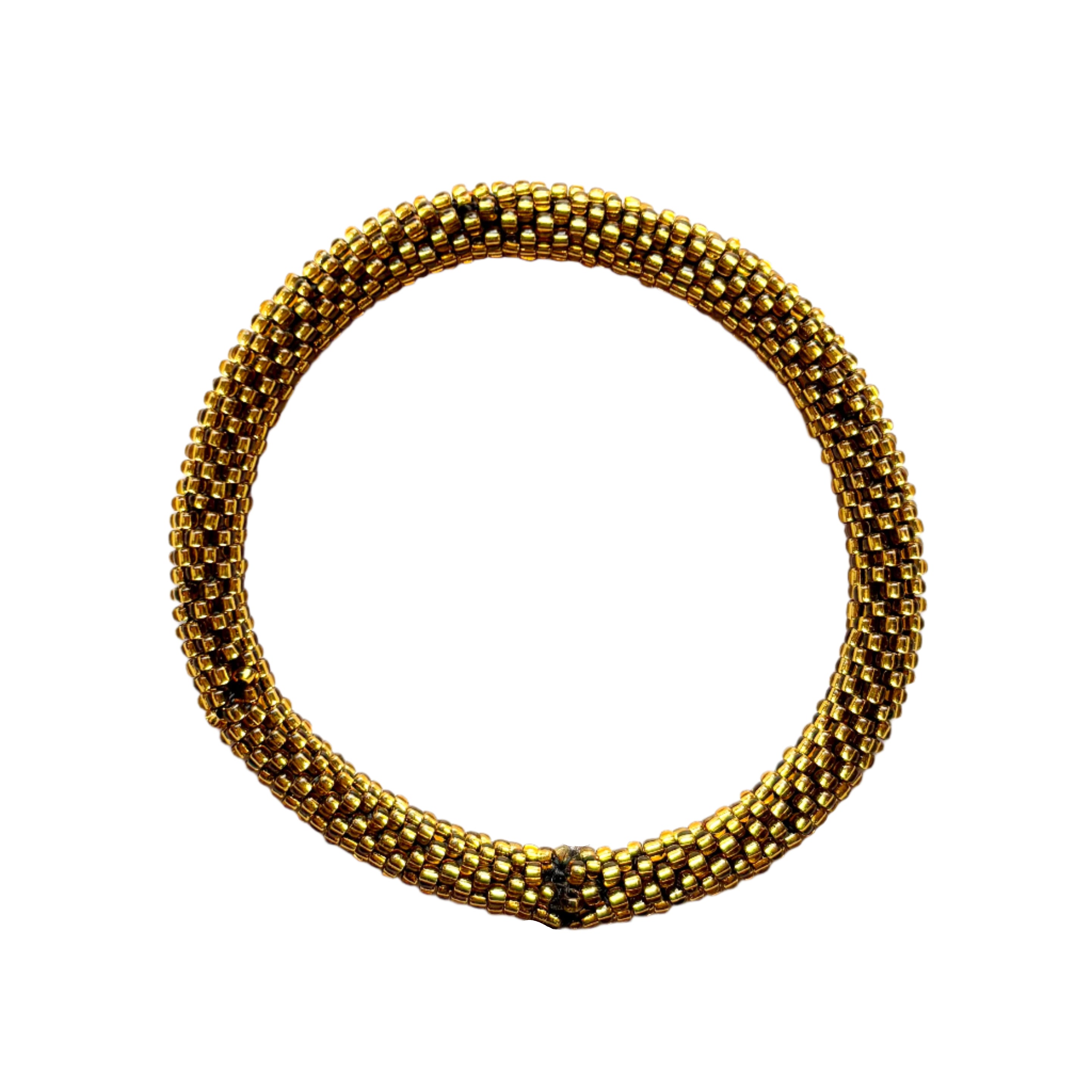 Crocheted Gold Bracelet (LANB12830)