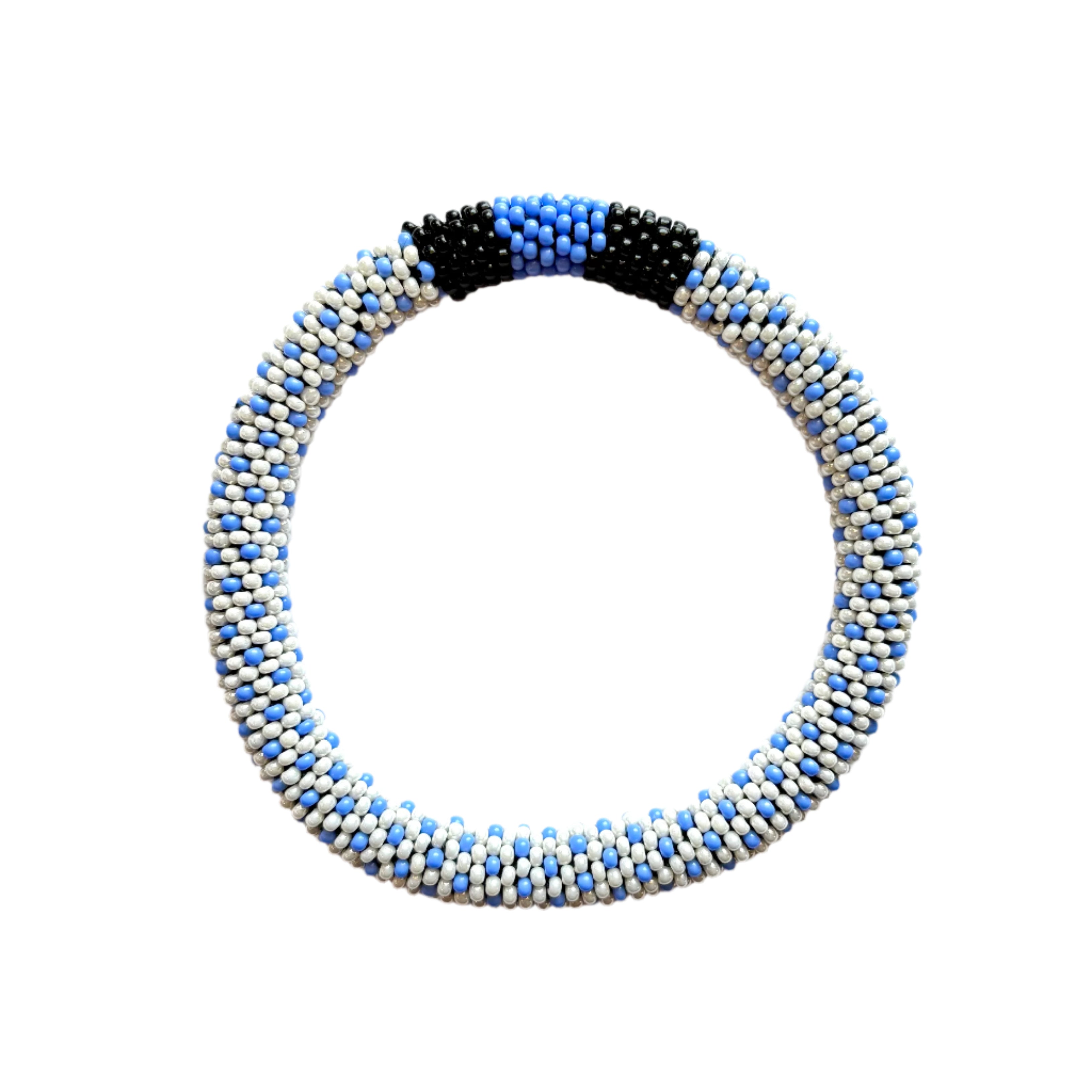 Crocheted Promenade  Dots Bracelet