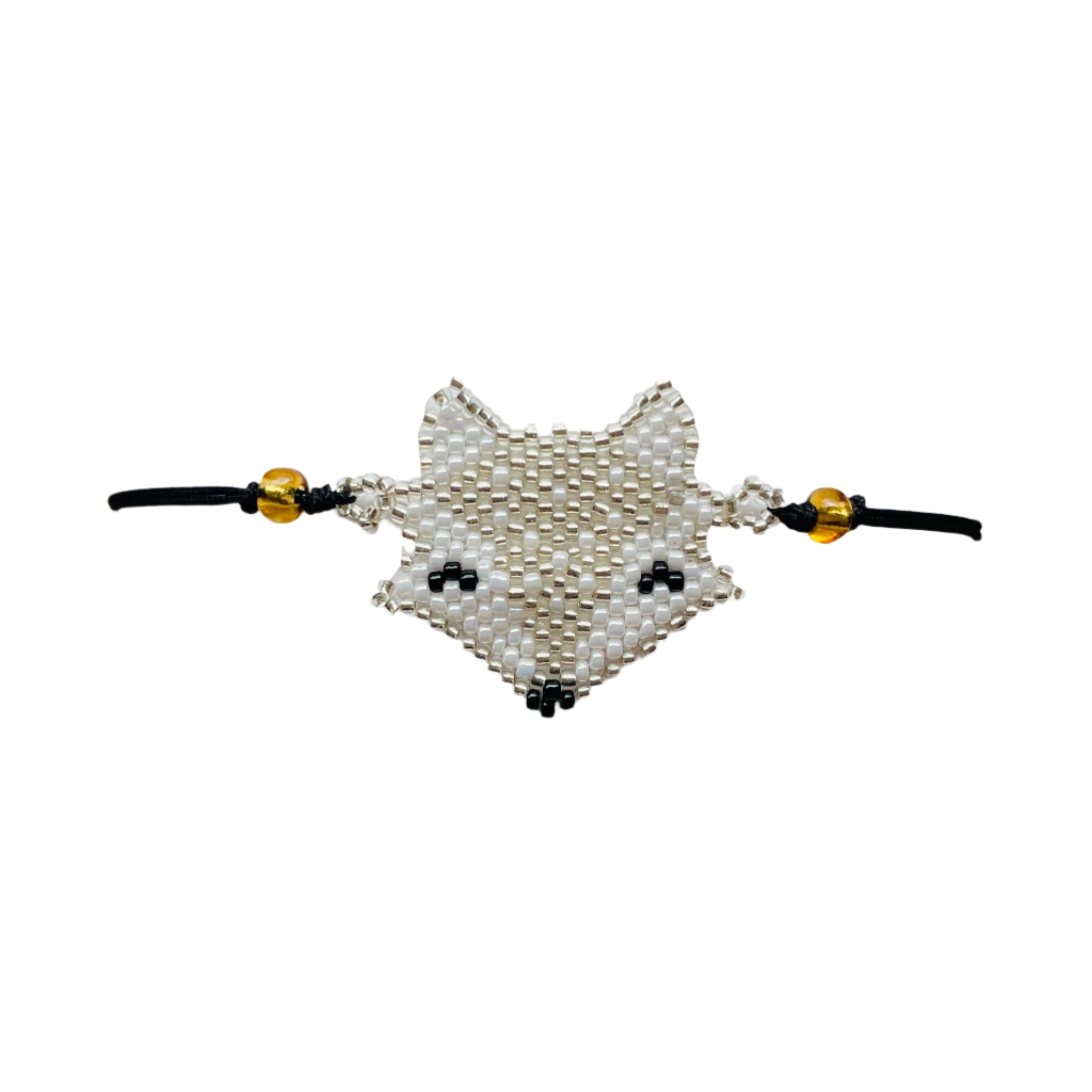 Silver Fox Face Bracelet