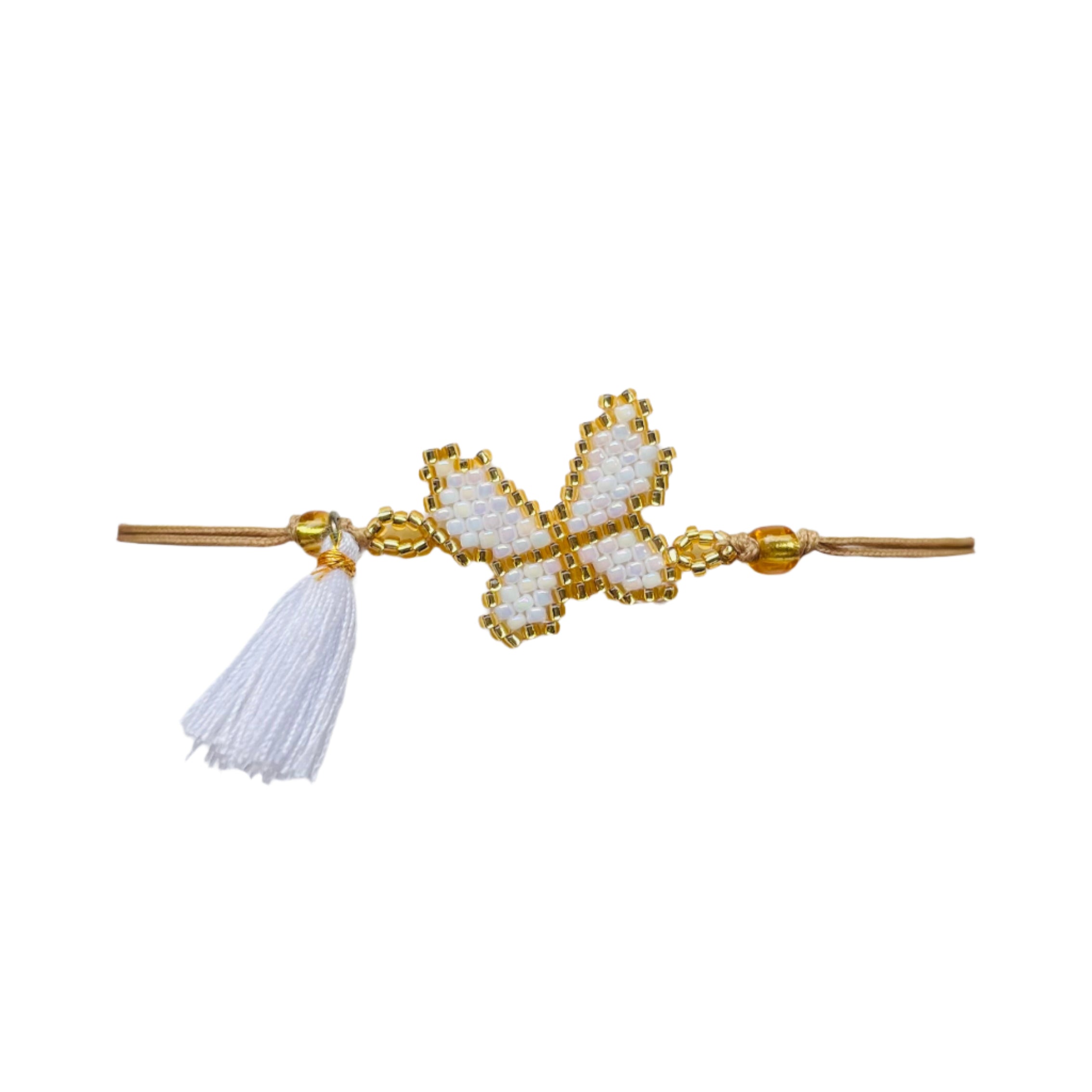 White Butterfly Bracelet