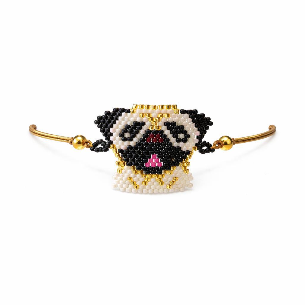 Pug Charm Bracelet