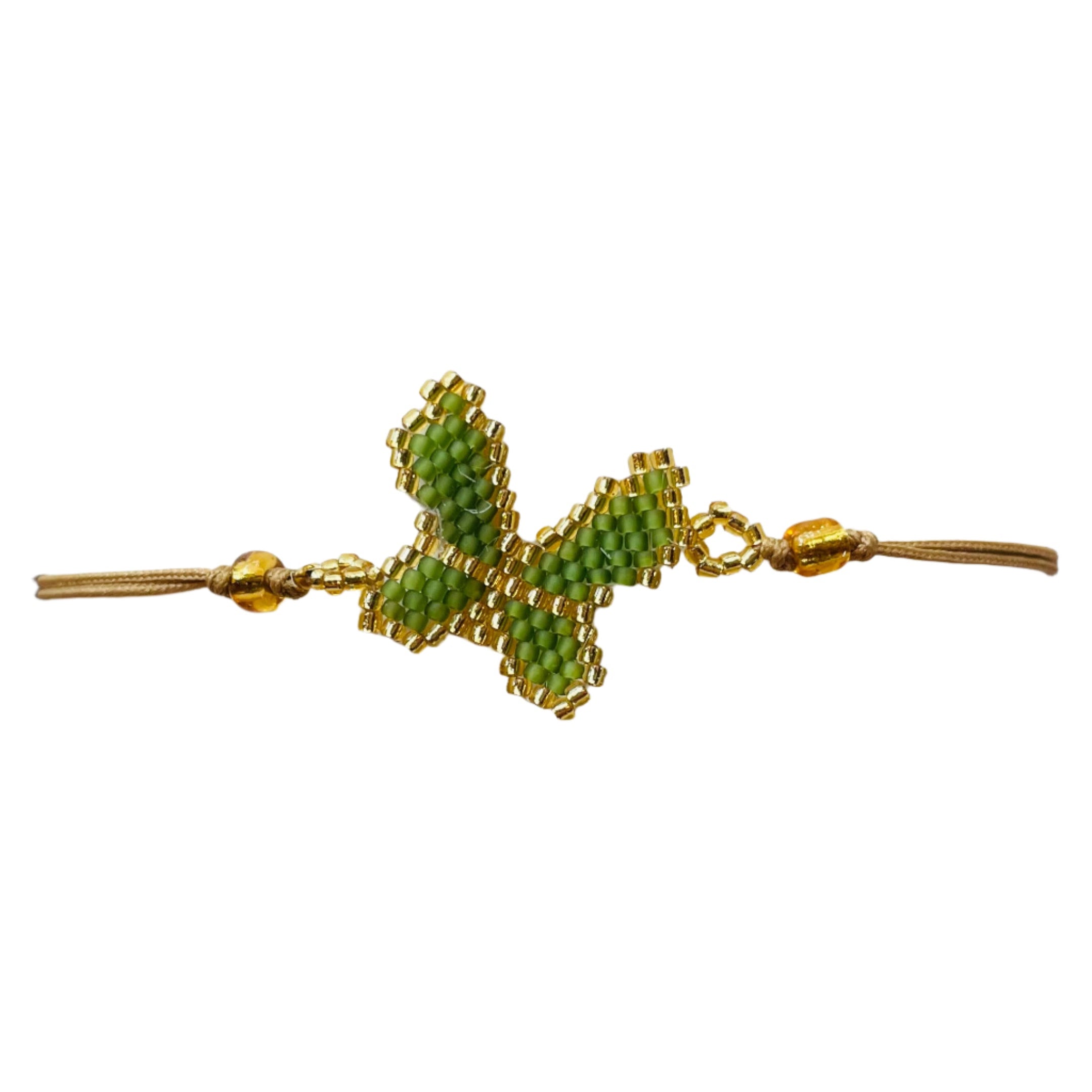 Dark Green Butterfly Bracelet