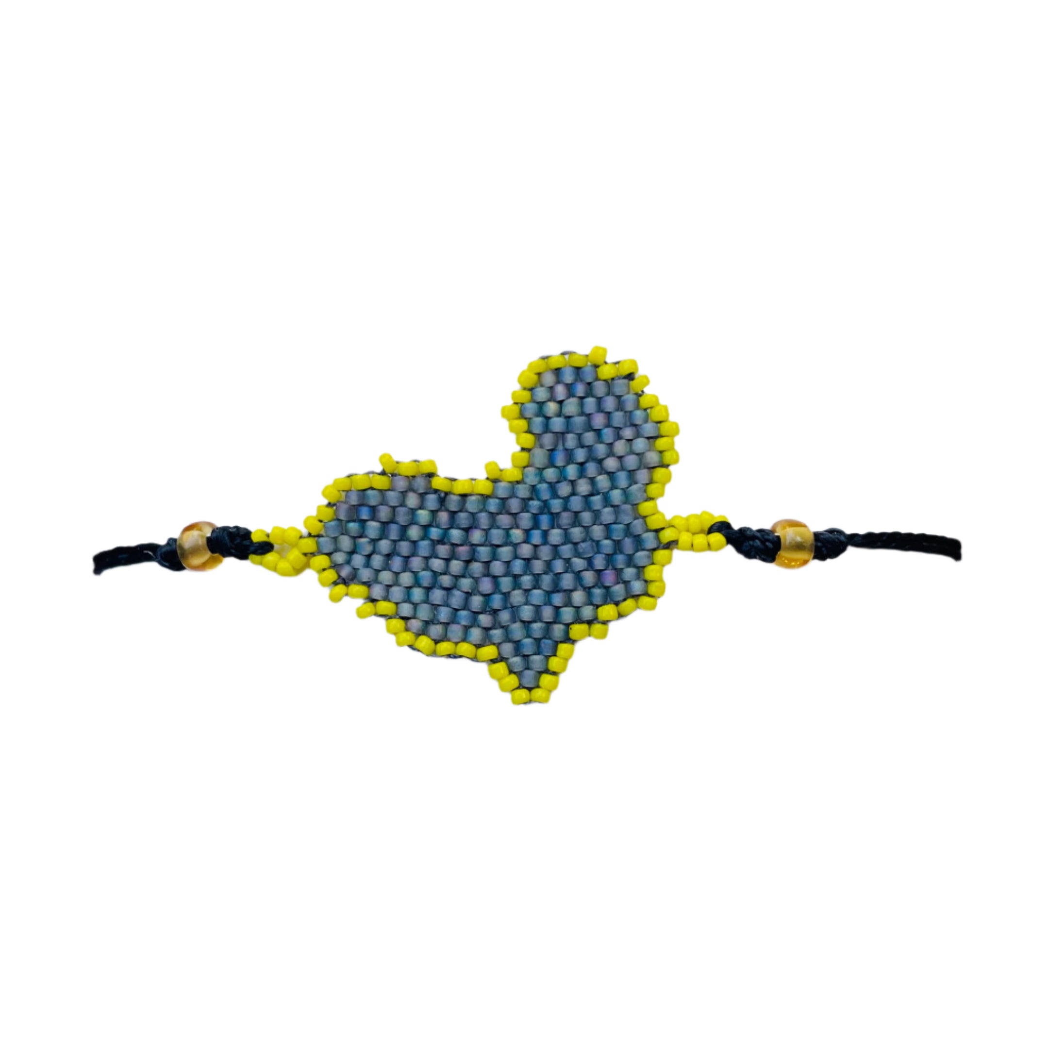 Grey with Yellow Trim Africa Bracelet