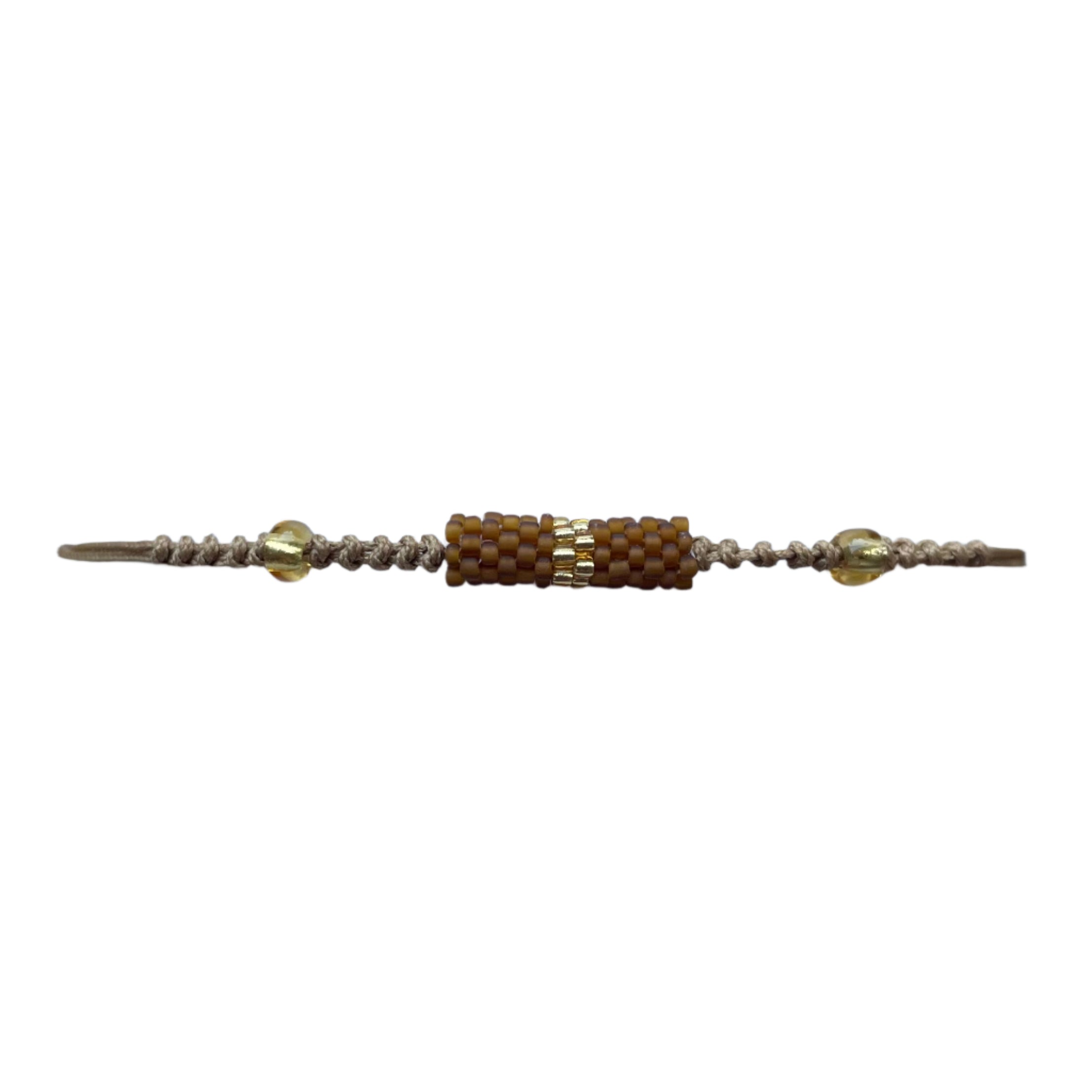 Mocha with Gold Stripe Tube