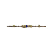 Gold with Navy Stripe Tube