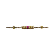 Gold with Cerise Pink Stripe Tube