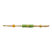 Green with Gold Stripe Tube