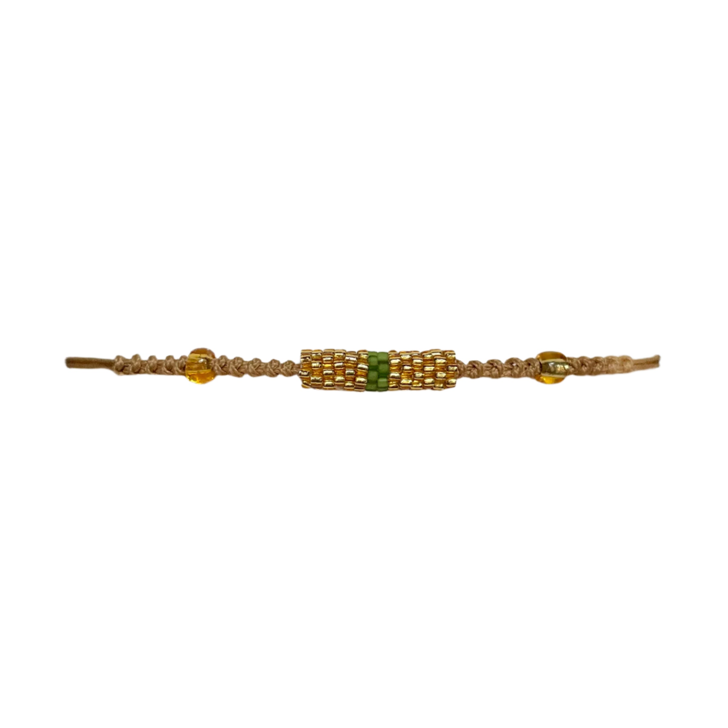 Gold with Green Stripe Tube