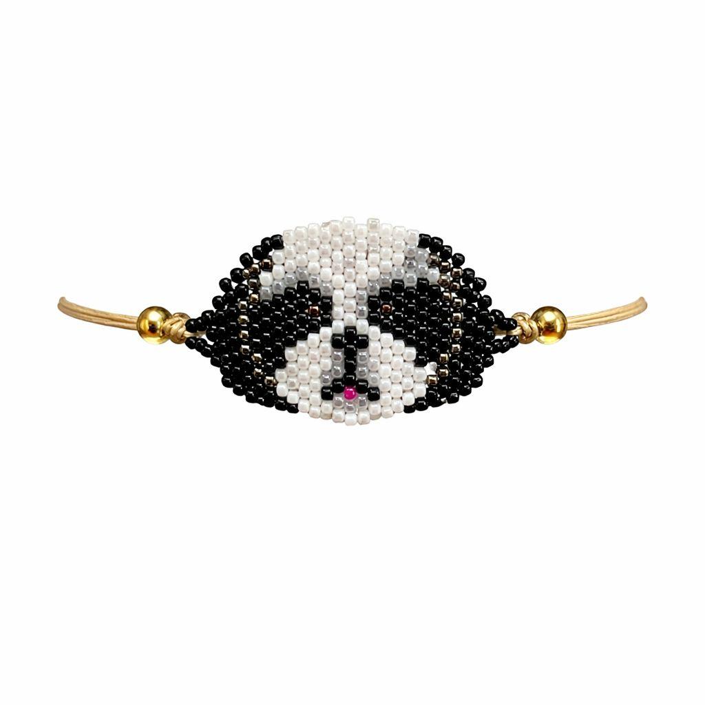 Black and White Dog Face Bracelet