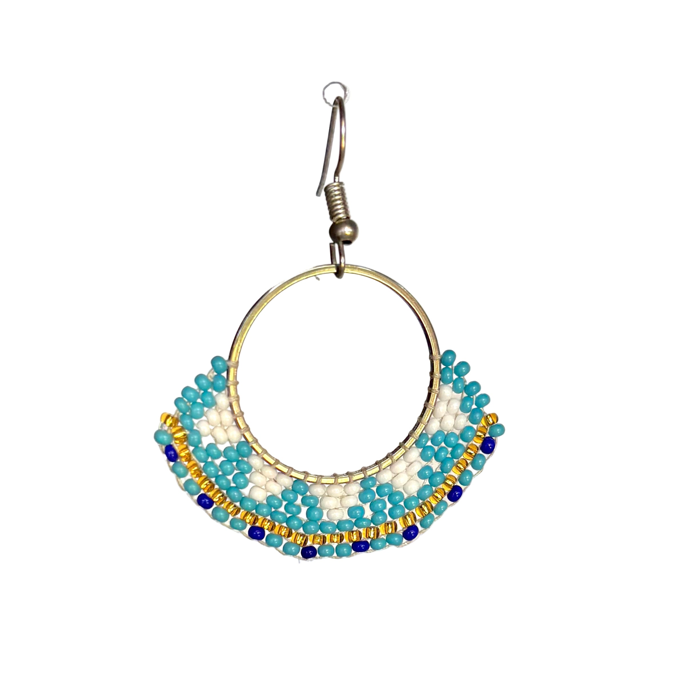 Nautical Zulu Hoop Earrings (LANE11432)